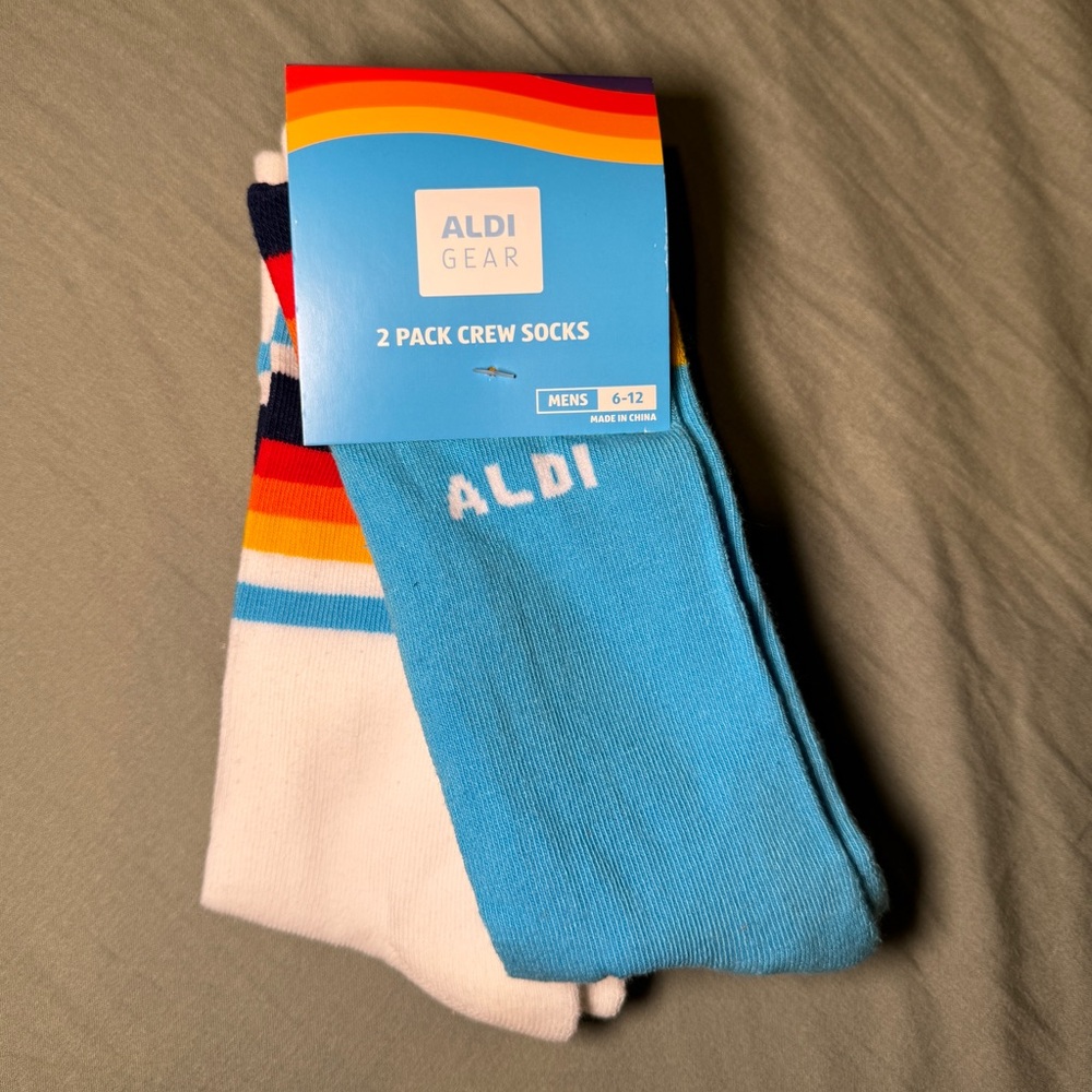 Aldi Gear Crew Socks 2-Pack